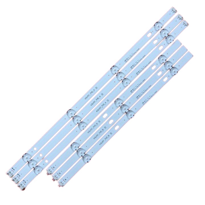 Barete led LG 43 inch 43LF5100 LF51_FHD, 43LH51_FHD LF51_FHD, 43LH51_FHDLF51_FHD, 43LH51_FHD 6 buc. (3x3led+3x4led), cu banda termoconductoare dubla adeziva