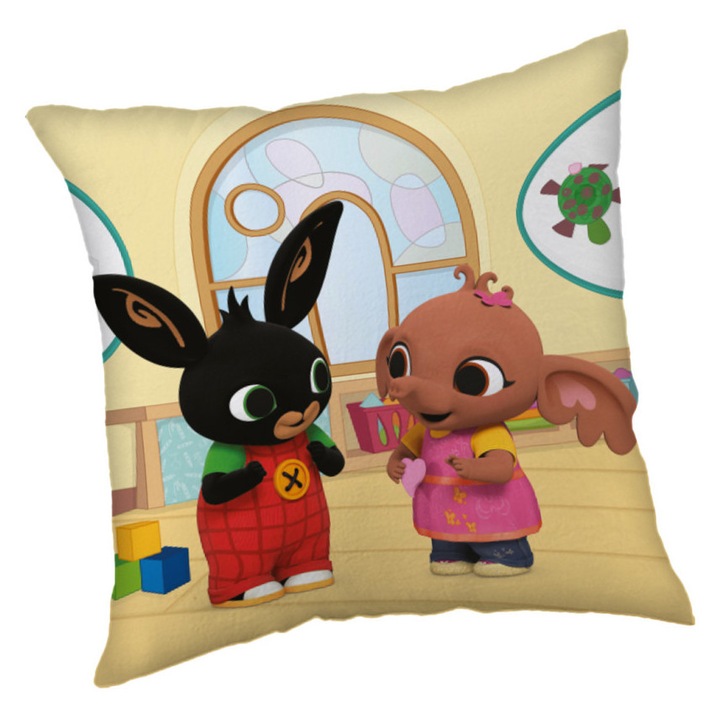 Perna Bing decorativa, Carbotex, Poliester, 40x40cm, Multicolor