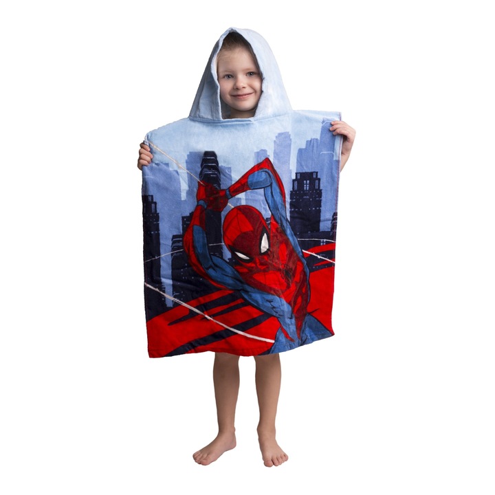 Prosop poncho Hero Spiderman 50x115cm