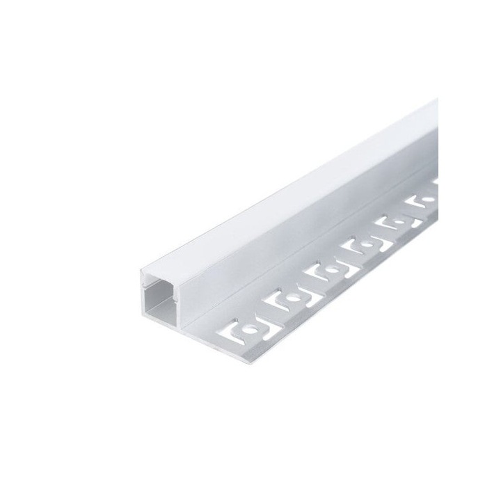 LED végprofil, vakolat alá süllyesztve, hossza 2m