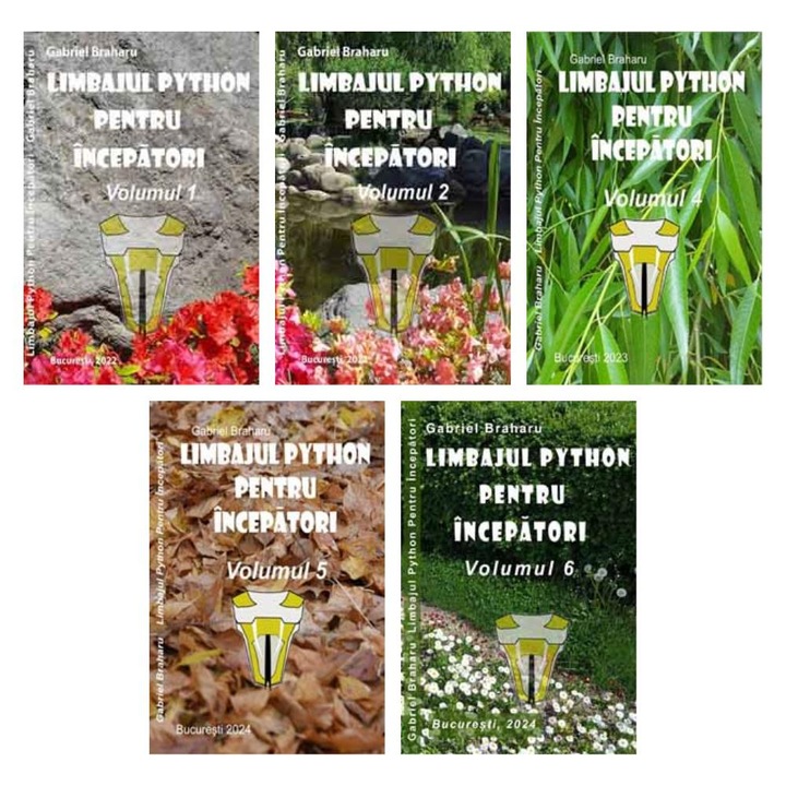 Set de 5 Carti Programare Incepatori (355), Gabriel Braharu, Colectia "Invata programare singur"