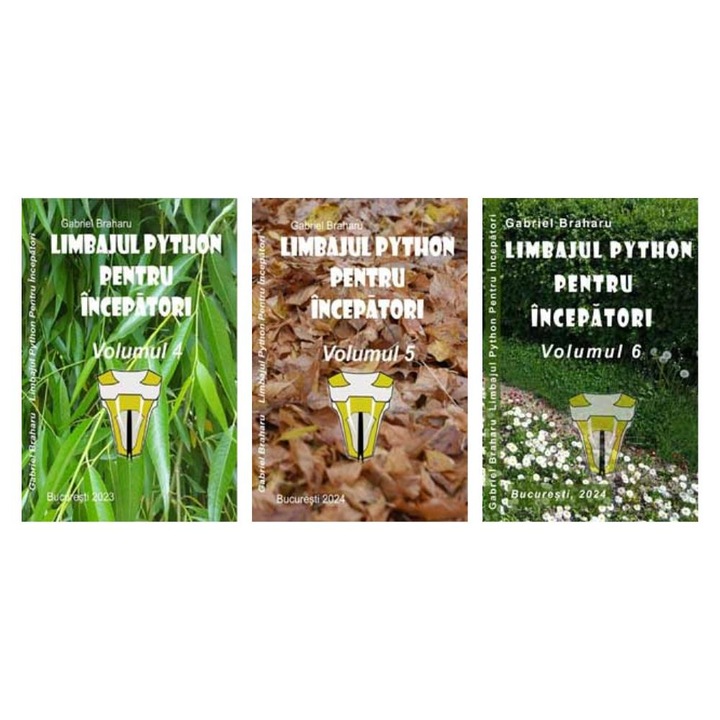 Set de 3 Carti Programare Incepatori (55), Gabriel Braharu, Colectia "Invata programare singur"