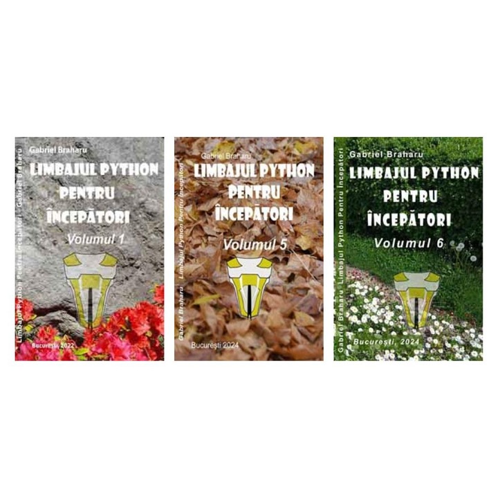 Set de 3 Carti Programare Incepatori (52), Gabriel Braharu, Colectia "Invata programare singur"