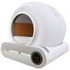 Litiera Automata iHunt Smart Cat Litter pentru pisici, Sistem Auto Curatare, Sterilizare ionica, Senzori Ambientali Deep-Clean, Aplicatie iHunt Home, Infrarosu, Display Tactil, Silentioasa, 9L, Alba