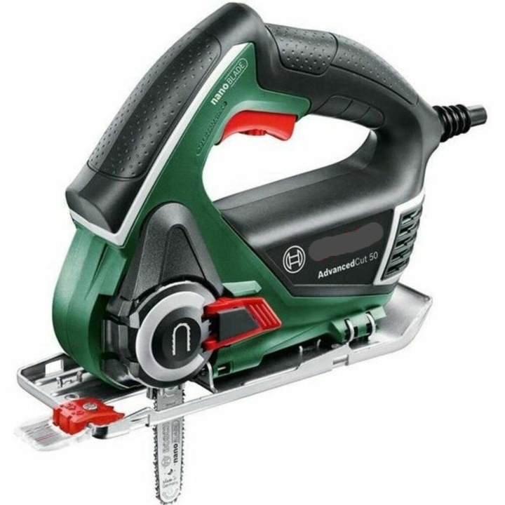 Верижен трион, 500W, 20V, 4500rpm, 86dB, EU Plug, гладък захват, зелен
