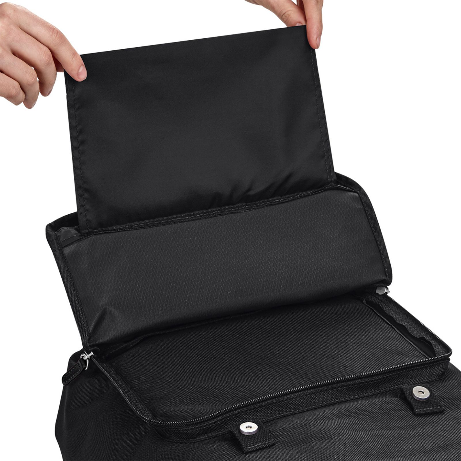 Rucsac vintage pentru laptop 13"-17", 3 buzunare, 6 compartimente, Ronic X, 30 x 46 x 17 cm, 18 l, negru Darth Vader
