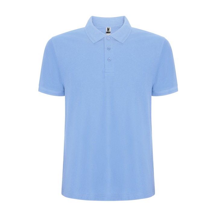 Tricou polo copii, Pegaso Premium, densitate 190 g/m², Albastru deschis