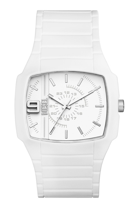 Diesel, Кварцов часовник с правоъгълна форма, Бял