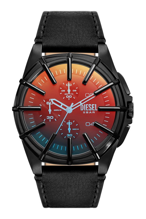 Diesel, Bőrszíjas kvarc karóra, Fekete