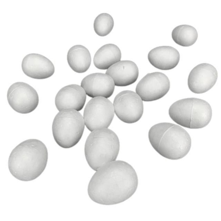 Oua din polistiren 3,5 cm 20 buc/pachet