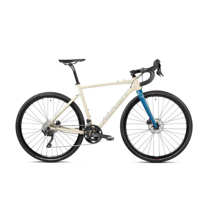 Bicicleta Aspre 2, Romet, Aluminiu, Bej/Albastru