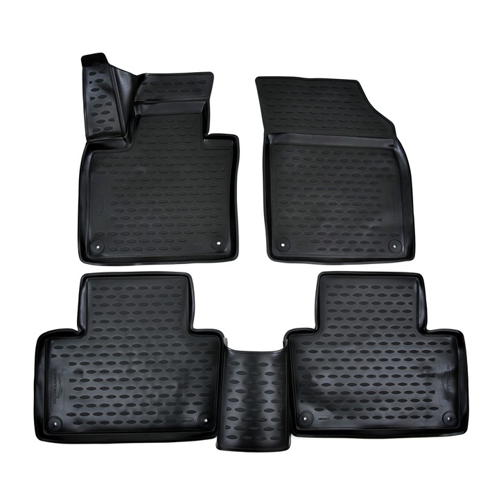 Covorase din cauciuc tip tavita Premium, Volvo XC90 II, 2015- 4 piese