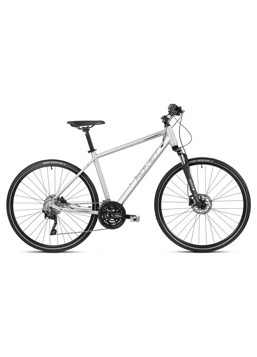 Bicicleta Romet Orkan 7 M, Aluminiu, 28", Argintiu