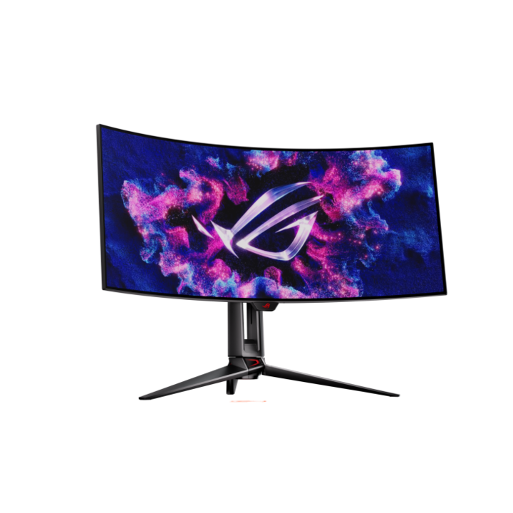 Монитор Gaming OLED Asus ROG Swift PG34WCDM 34", UWQHD (3440x1440), 240Hz, 0.03ms (GTG), AMD FreeSync™ Premium Pro, G-Sync™ Compatible, 800R, ROG Smart KVM, USB Type-C 90W, Asus Display Widget Center USB-C, HDMI, Display Port, черен