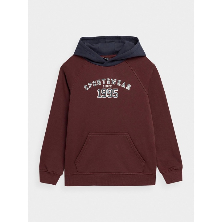 Fiúblúz, 4F, 302875917, pamut, Bordó, 128 CM