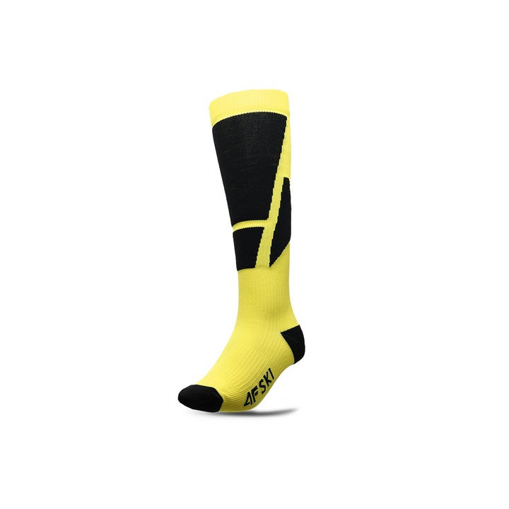 Мъжки спортни чорапи, 4F, 302904761, Полиамид, 39-42 EU, Жълти