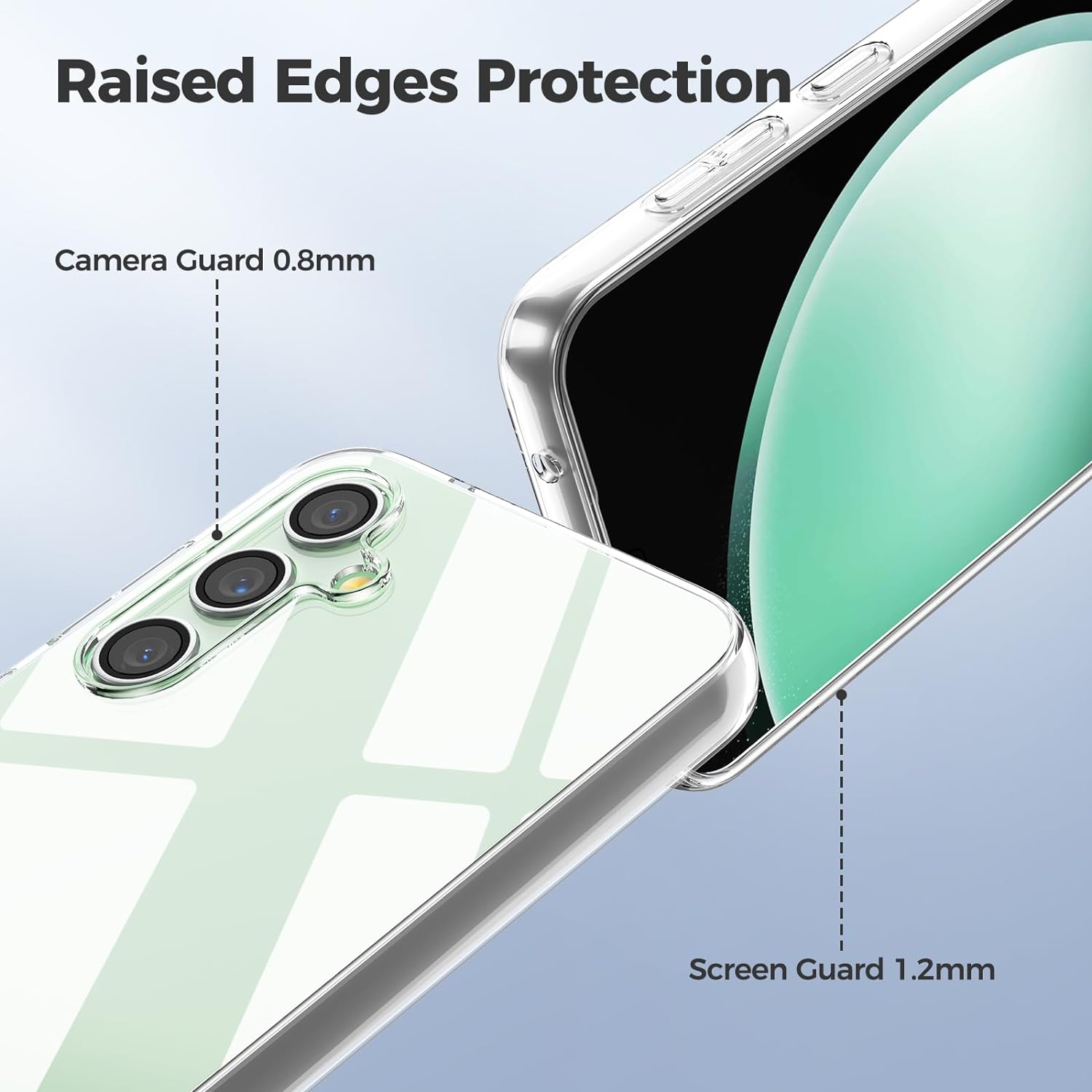 Husa compatibila cu Samsung Galaxy S23 FE, ultra subtire, protectie moale TPU rezistenta la socuri - transparenta