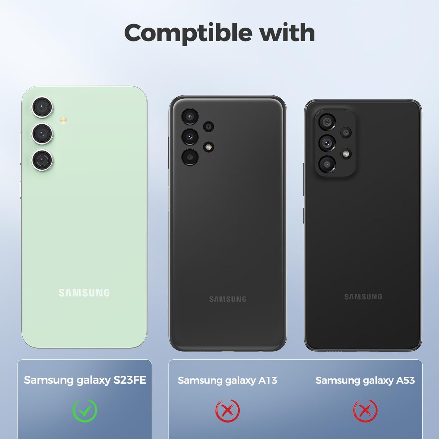 Husa compatibila cu Samsung Galaxy S23 FE, ultra subtire, protectie moale TPU rezistenta la socuri - transparenta