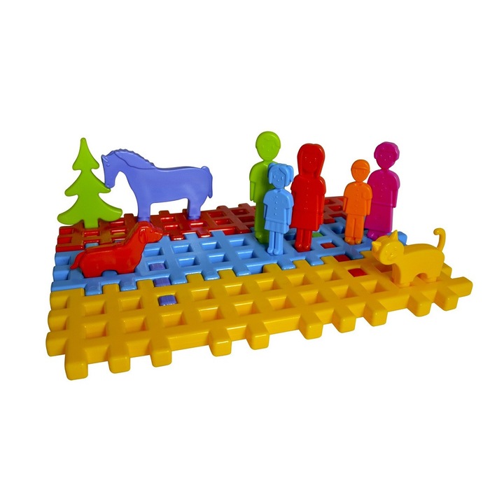 Конструктор Czako, Happy Family, Многоцветен, 17 части