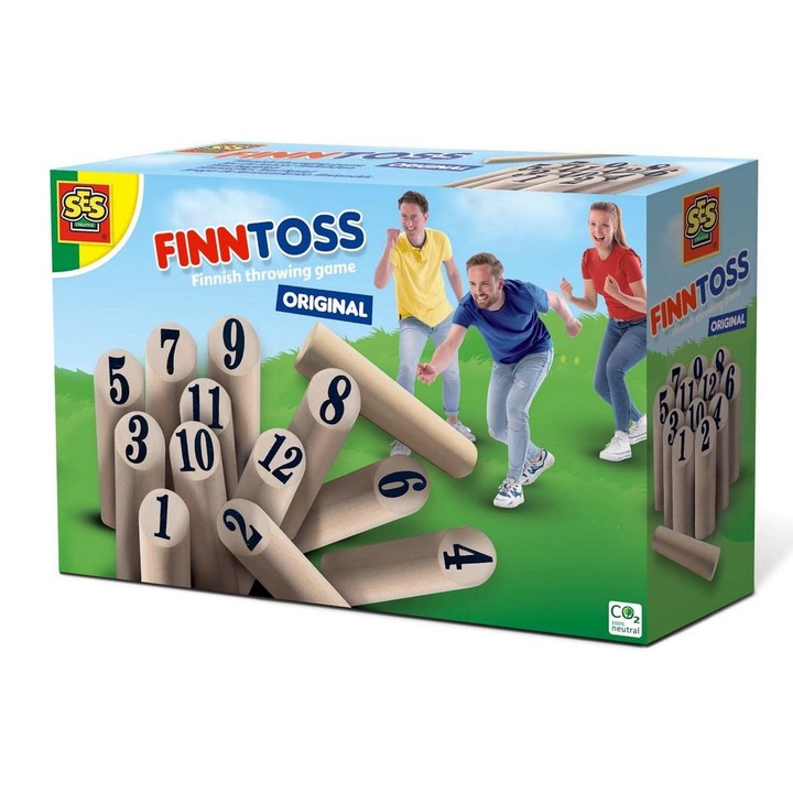 Настолна игра за възрастни SES Creative, Finntoss, Дърво, Кафяв