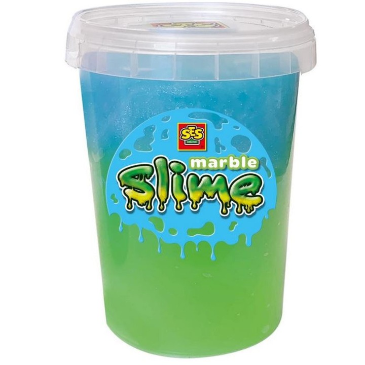 Slime, SES Creative, пластмаса, 3+, зелено/синьо, 200 g