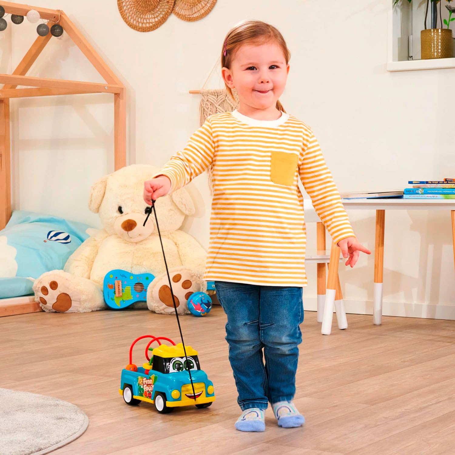 Masinuta de tras 2in1 pentru copii, Simba, ABC Fynn Fruit, an+