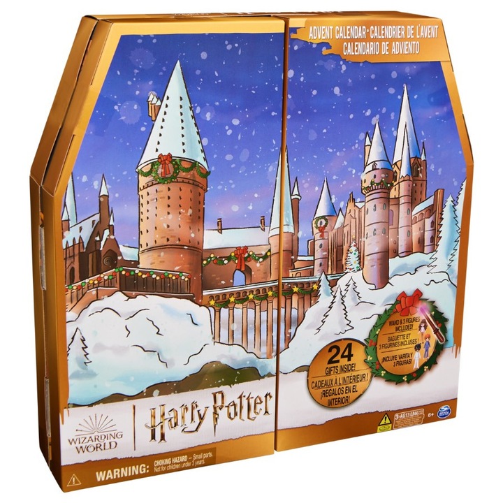 Adventi naptár Harry Potter figurákkal, Spin Master, 24 db, 6 év+, Többszínű