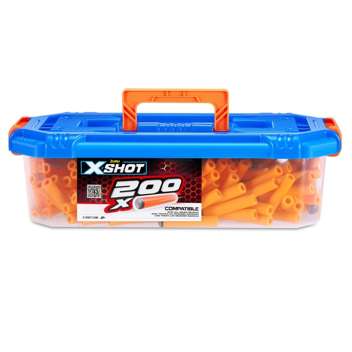 Комплект 200 снаряда, Zuru, За изстрелвач, Оранжев