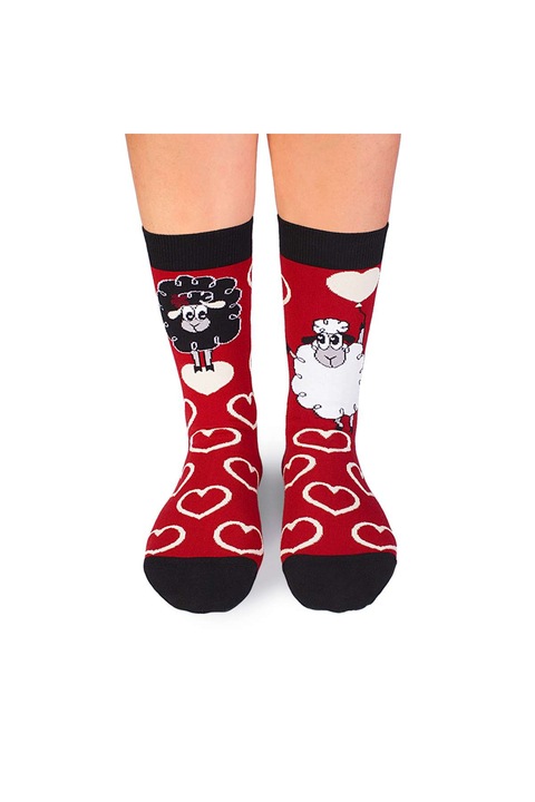 Sosete bumbac Arty Socks Oita Indragostita, 35-38 EU, Rosu