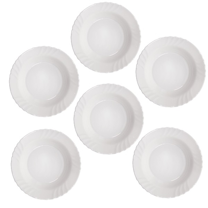Set 6 farfurii supa opal BORMIOLI EBRO 24cm