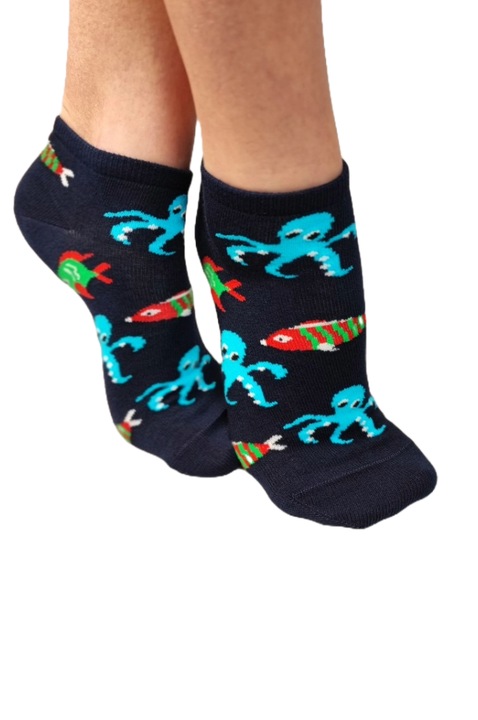 Дамски къси чорапи, WildFashion, 219110, Памук, Тъмносини, 36 EU