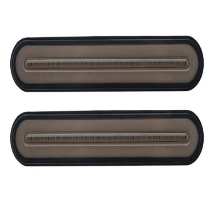 Set 2 lampi LED 3 functii, stop, pozitie, semnalizare dinamica, 12-24V, 12 cm, BZRSH