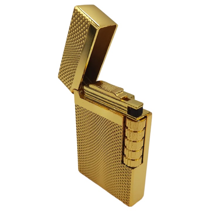 Bricheta pe gaz, Metal, 6x3.5x1.2 cm, Auriu