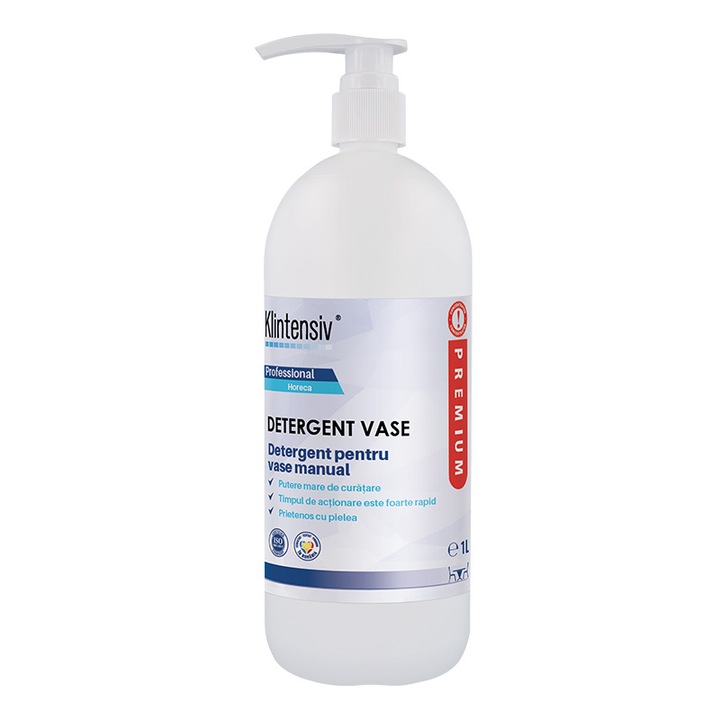 Detergent de vase, manual, Profesional KLINTENSIV - 1 litru