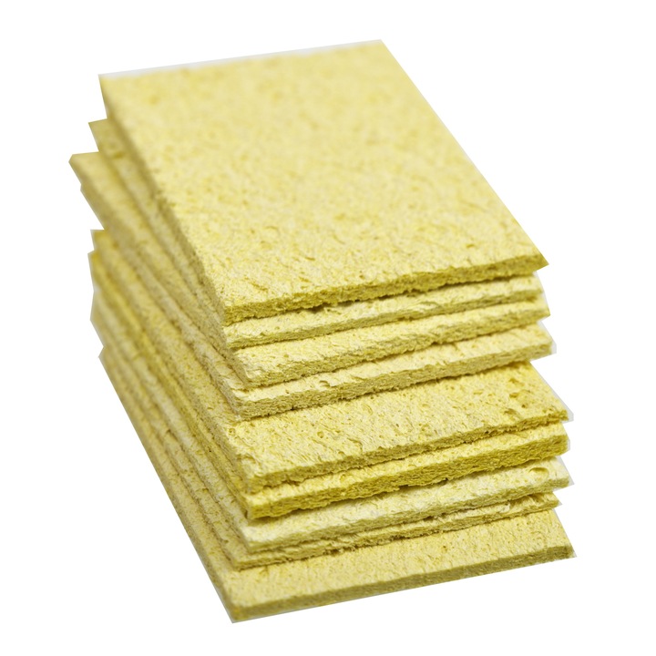 Szivacs forrasztóhegyekhez, Rosfix, 50x35mm, Sárga