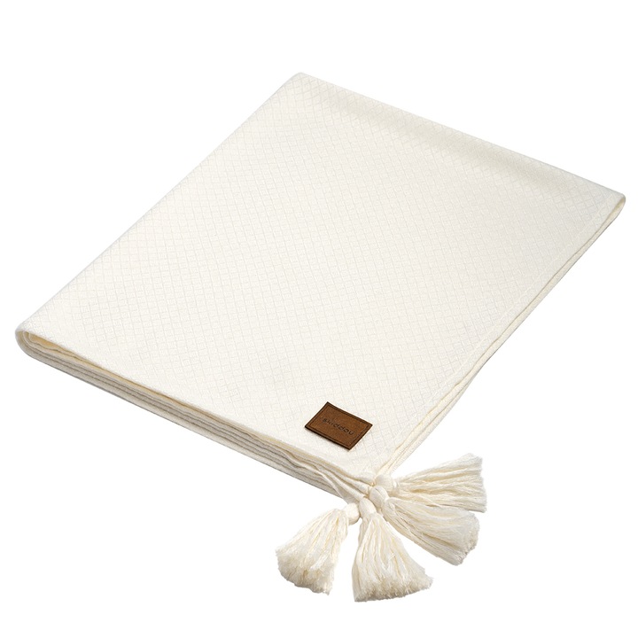 Skiddou újszülött takaró, 100% bambusz viszkóz, krém, 80x100 cm