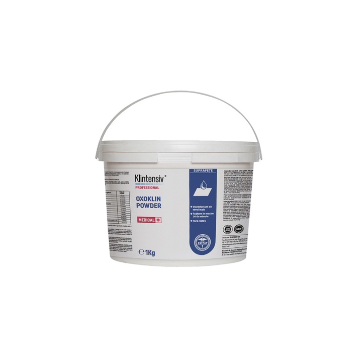 Dezinfectant pentru suprafete powder, Oxoklin, KLINTENSIV, 1Kg