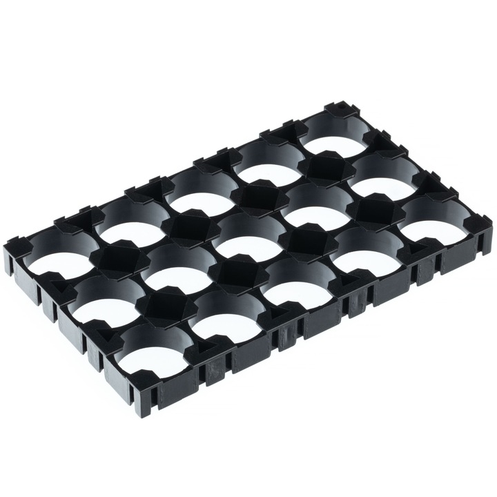 Elemtartó 3x5, Rosfix, 15 cellás, műanyag, fekete