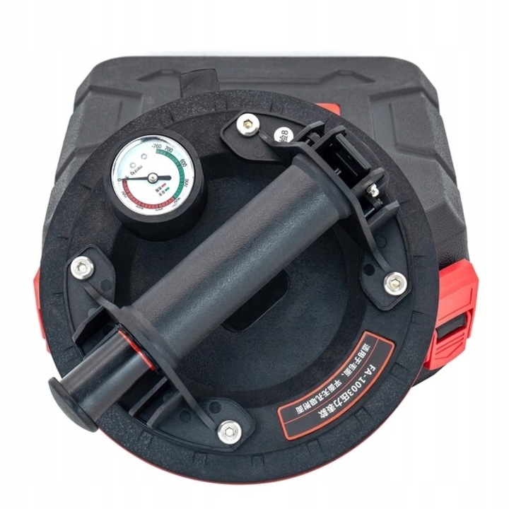 Ventuza cu vid, Rosfix, Plastic/ Cauciuc, 20 x 20 x 9 cm, Negru