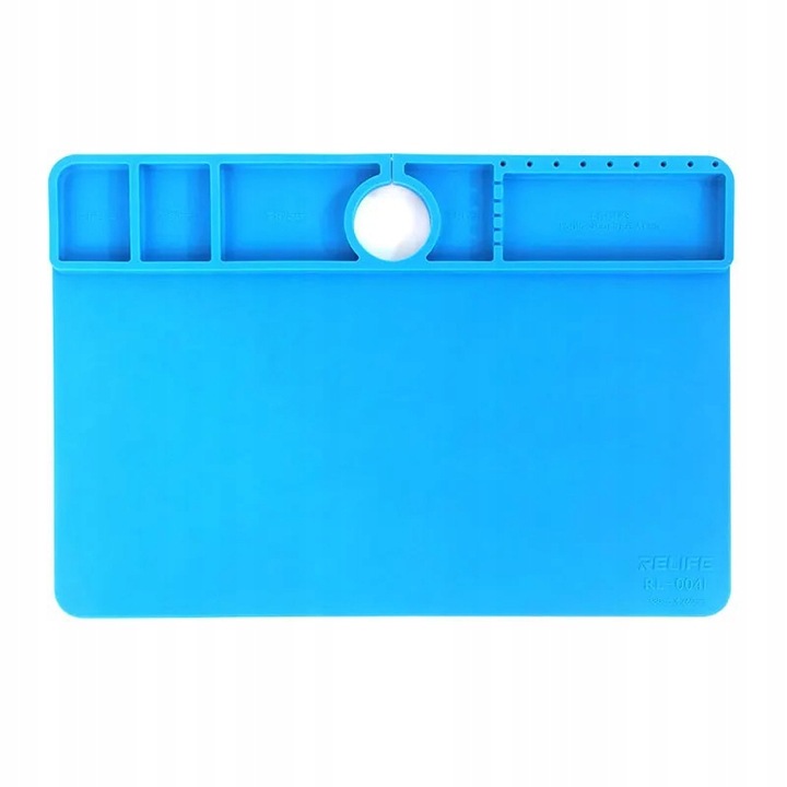 Covoras pentru microscop digital, Rosfix, Silicon, 380x260 mm, Albastru