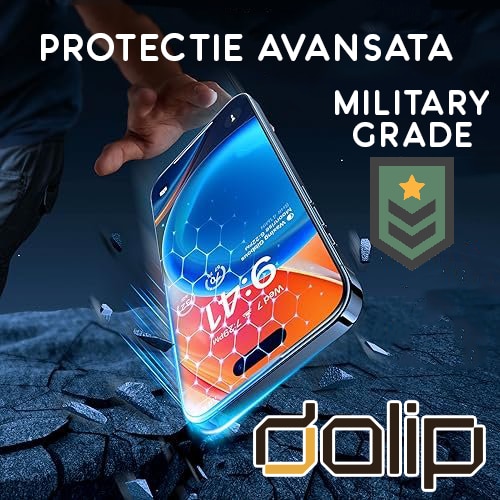 Folie pentru Sony Xperia XA2, din Sticla Securizata, Dalip, Military Grade, Full Cover, Transparenta