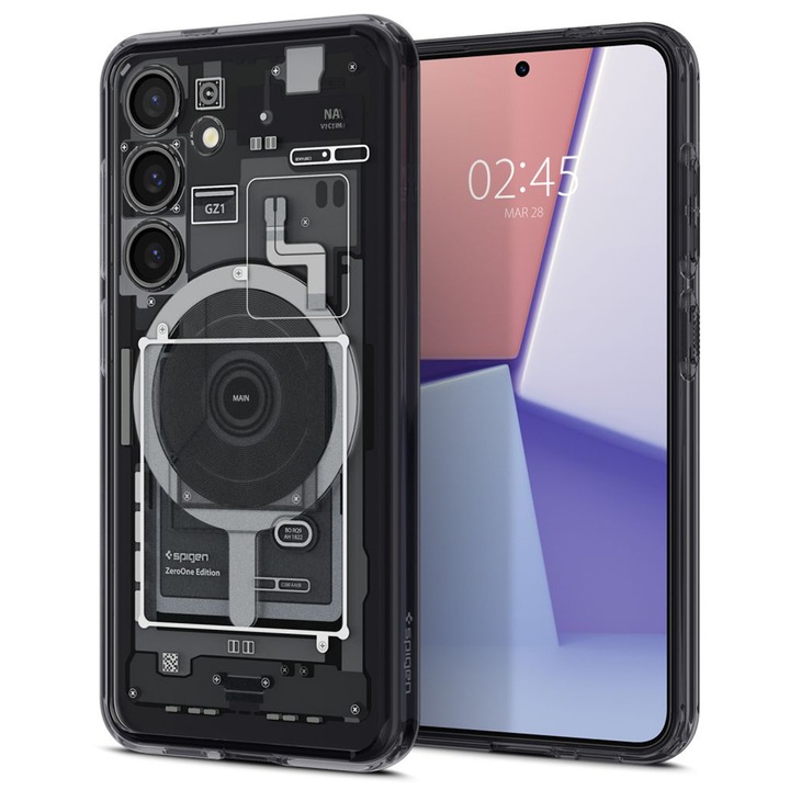 Husa pentru Samsung Galaxy S24, Q11, Poliuretan, Matte Black