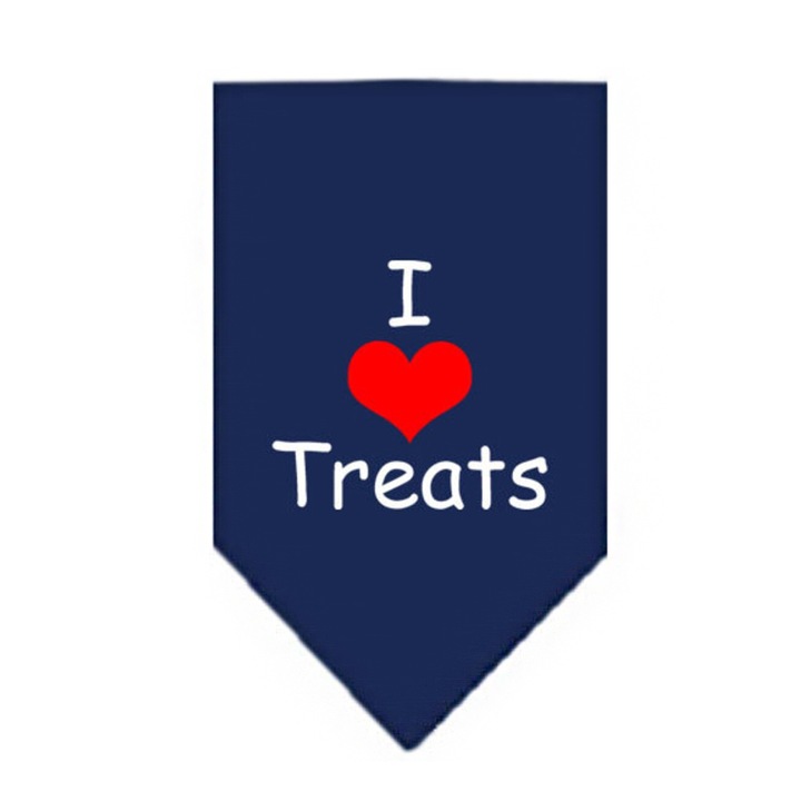 Bandana pentru caini, JUP, 35 x 33 cm, Albastru inchis