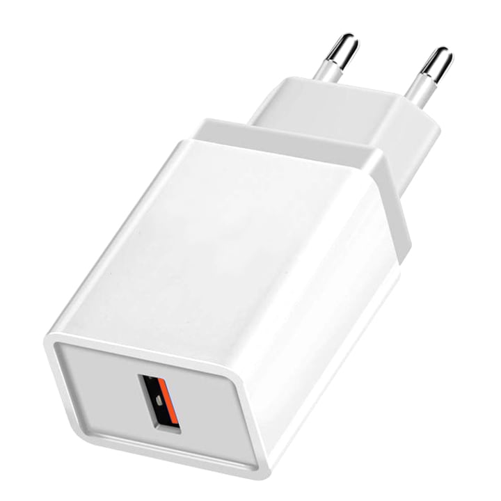 Incarcator retea AR01, 1 port USB 5V 2.4A, alb