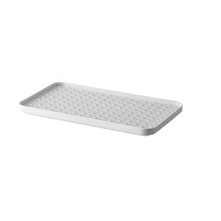 Scurgator de vase multifunctional pentru farfurii, pahare, tacamuri, legume si fructe, Alb, plastic, 30.9 x 17.5 x 2.4 cm, OFINIO