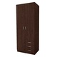 Dulap Mixt Star cu 2 Usi si 3 Sertare, 200x80x50 cm, Culoare Wenge, Material din PAL de 18mm
