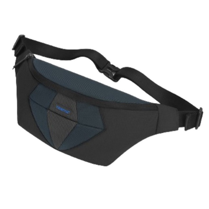 Kompakt, többfunkciós, vízálló táska, Tigernu, 35x7x15 cm, fekete szürkével