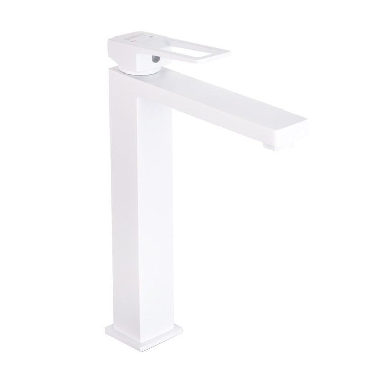 Baterie lavoar montare pe blat TRENDY’S, design rectangular, alb