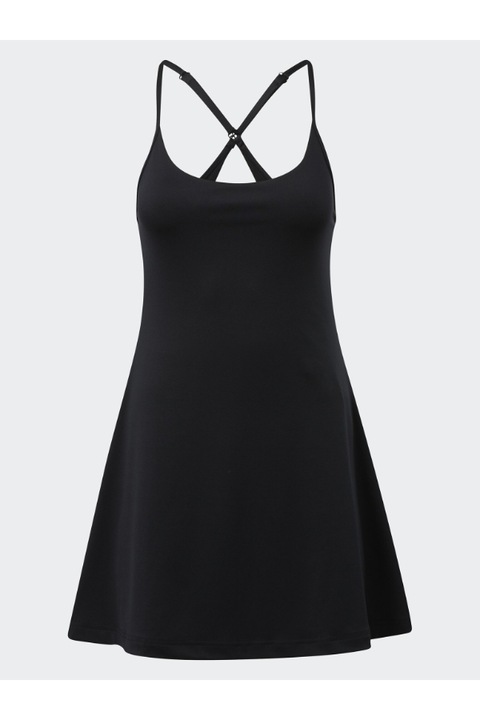 Női alkalmi ruha, Reebok, 302302444, poliészter, Fekete