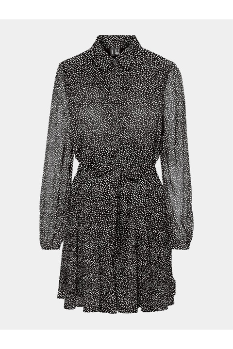 Rochie dama, Vero Moda, 302985708, Poliester, Negru